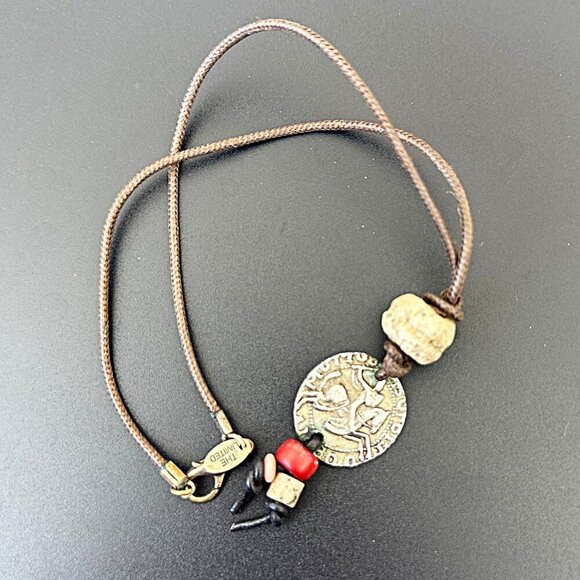 The Limited Roman Coin Tassel Necklace 15 Inch Length - Picture 3 of 3